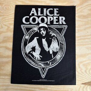 Alice Cooper Back Patch Snake Skin XL DTG Printed Sew On
